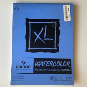 Canson XL Series watercolor pad 9” x 12”, 30 sheets